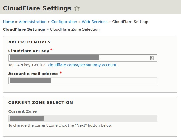 Cloudflare Drupal Integration